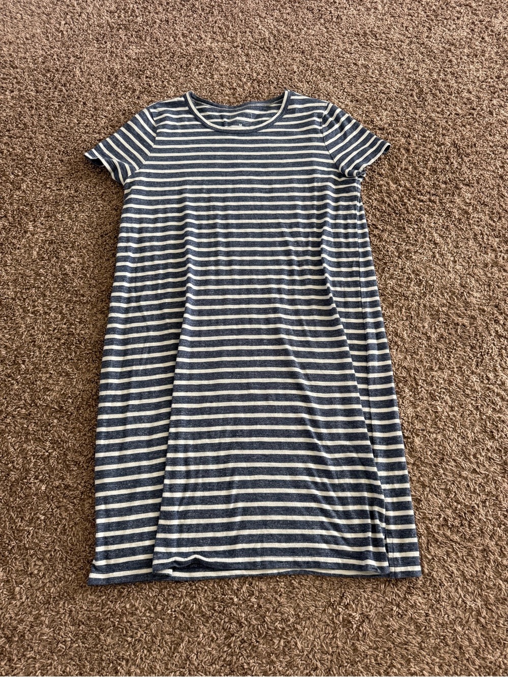 Sonoma Striped Navy and White Short-Sleeve Women’s Dress